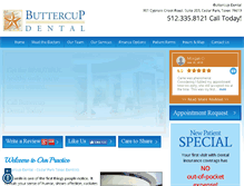 Tablet Screenshot of buttercupdental.com